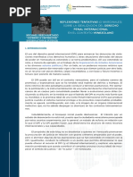 2021 11 22. Reflexiones Tentativas o Marginales Sobre La Idealizacion Del Derecho Penal Internacional en El Contexto Venezolano