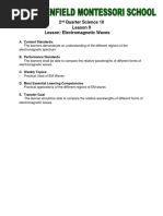 2 Quarter Science 10 Lesson 9 Lesson: Electromagnetic Waves: A. Content Standards