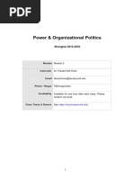 Syllabus Final July 31 Power and Organizational Politics-1