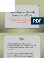 Roots and Affixes