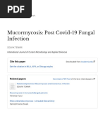 Mucormycosis: Post Covid-19 Fungal Infection