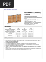 Wood Sliding Folding System