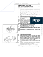 Charging System: On Vehicle Inspection