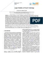 Spectroscopic Studies of Food Colorings: Keywords