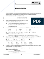 Alphabet - Test & Number Ranking