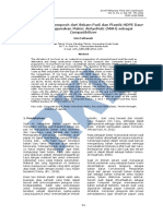 Kualitas Papan Komposit Dari Sekam Padi Dan Plastik HDPE Daur Ulang Menggunakan Maleic Anhydride (MAH) Sebagai