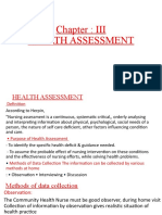 Chapter Assessment of Health