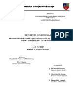 Procedură Operațională Privind Administrarea Și Gestionarea Din Punct de Vedere Tehnic A Sistemului Informatic CJC