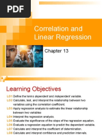 Correlation and Linear Regression