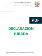 Declaracion Jurada