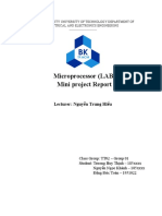 Microprocessing Mini Project Report