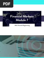 WQU Financial Markets Module 7