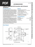 μP Compatible A/D Converters with 8-Channel: ADC0808/ADC0809 8-Bit Multiplexer