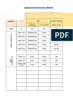 Air Compressor Chiller Survey Sheet