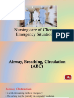 Nursing Care of Clients in Emergency Situation 1