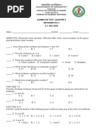 q2 Summative Test For Gr.4