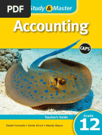 Study Master Accounting Grade 12 Teacher S Guide