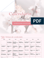 Cópia de Calendário Editorial + 31 Ideias de Conteúdo Estética