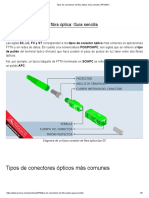 Tipos de Conectores de Fibra Óptica - Guía Sencilla - PROMAX