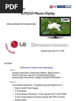 LG 42PQ30 Plasma TV Single Scan Troubleshooting Training Manual