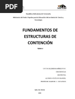 Tema v. Fundamentos de Estructuras de Contención.