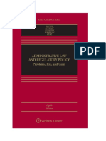 Administrative Law and Regulatory Policy Problems, Text, and Cases