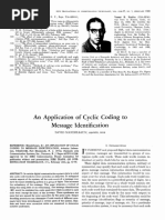 An Application Cyclic Coding Identification: Message