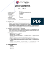 Syllabus Del Taller de Tesis