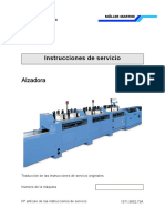 Instrucciones de Servicio: Alzadora 1571