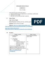 3 Detailed Lesson Plan Source of Lights