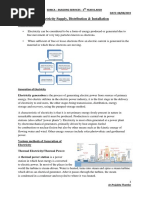 Electricity Supply, Distribution & Installation