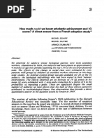 How Much Could We Boost Scholastic Achievement and IQ Scores A Direct Answer From A French Adoption Study.