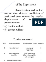 Potentiometric Error Detector