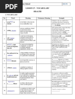 Lesson 30 - Ielts Vocabulary - Health