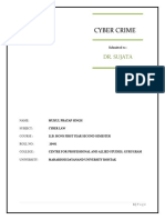 Cyber Crime: Dr. Sujata