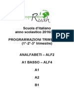 Programmazione Per Tutti I Livelli 2016 2017 Scuola Ruah