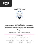 The Value of Lead Time Reduction and Stabilization: A Comparison Between Traditional and Collaborative Supply Chain