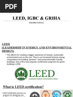 BS (LEED, IGBC & GRIHA + Case Study) .