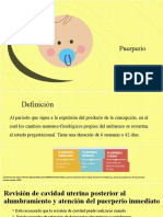 Puerperio Fisiologico y Patologico