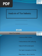 Analysis of Tea Industry