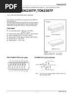 TD62307P, TD62307F: 7Ch Low Saturation Sink Driver