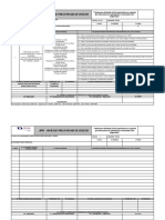 ANALISE PRELIMINAR DE RISCO Manutenção e Aplicação de Divisória e Forro Modulado