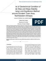 Assessments of Geotechnical Condition of Landslide