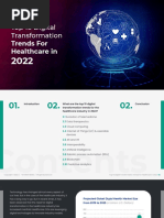 Top 10 Digital Transformation Trends For Healthcare in 2022