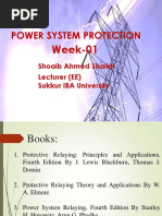 Power System Protection: Week-01