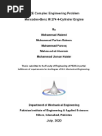 ICE Complex Engineering Problem Mercedes-Benz M 274 4-Cylinder Engine