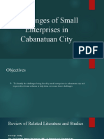 Challenges of Small Enterprises in Cabanatuan City