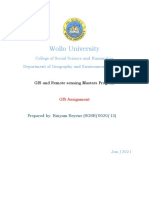 Wollo University: College of Social Science and Humanities Department of Geography and Environmental Studies