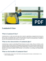 What Is Laminated Glass?