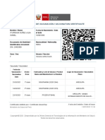 Certificado de Vacunación / Vaccination Certificate: Nombre / Name Fecha de Nacimiento / Date of Birth